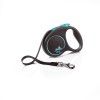 Flexi Automatic leash Black Design S 5 m, Blue