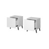 Cama Bedside table NOVA 44x40x52 white matt