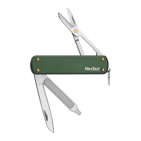 Nóż wielofunkcyjny NexTool Mini Pocket Knife NE0143 4w1 zielony