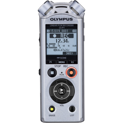 Olympus | LS-P1 | LCD | Stereo | Microphone connection | 96kHz/24bit Linear PCM | Digital