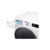 LG F2DR508S1W Washing machine, A-10%, Front loading, Washing capacity 8 kg, Depth 47.5 cm, White