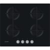 Indesit ING 61T/BK Black Built-in 59 cm Gas 4 zone(s)