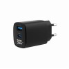 CHARGER USB 30W 2PORT/TA-UC-PDQC30LCD-BK-01 GEMBIRD