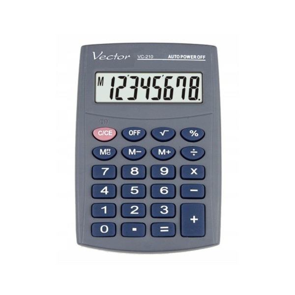 Vector KAV VC-210III pocket calculator, 8 ...