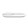 Belkin WIZ021VFWH - 2-in-1 wireless charging pad with Qi2 technology 15 W, white