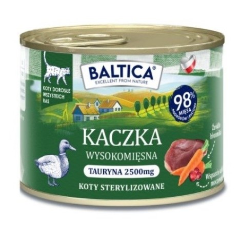 BALTICA SMAKI REGIONÓW Kot dorosły Kaczka 185g 185g
