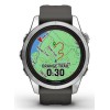Garmin fēnix 7S Pro 3.05 cm (1.2") MIP 42 mm Digital 240 x 240 pixels Touchscreen Silver Wi-Fi GPS (satellite)