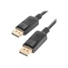 Lanberg DisplayPort Cable 19 Pin V1.2 4K, 1M | CA-DPDP-10CC-0010-BK | DisplayPort to DisplayPort