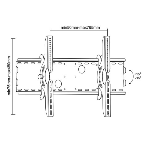 Maclean MC-521 B TV Wall Mount Bracket LCD LED Plasma 32" - 63"