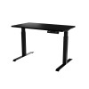 Desk with electric height adjustment MOON 121x67x72-120 black