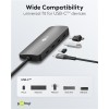 Goobay 76565 Slim 4-Port USB-Hub, USB-C™ auf USB-C™, 10 Gbit/s, Grey