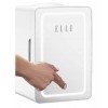 Mini lodówka z lusterkiem do makijażu LED ELLE 6L biała