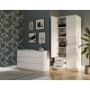 Topeshop ROMANA 80 BIEL L bedroom wardrobe/closet 5 shelves 2 door(s) White