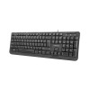 NATEC KEYBOARD TROUT SLIM USB, US LAYOUT, BLACK
