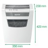 Leitz IQ Home Office P-4 paper shredder Particle-cut shredding 22 cm White