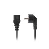 Lanberg CEE 7/7->IEC 320 C19 power cord 1.8m 16A VDE, black | Lanberg