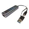 D-Link | USB-C/USB to Gigabit Ethernet Adapter with 3 USB 3.0 Ports | DUB-2332