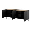 4D2SZ ONDA chest of drawers 200x45x85 black