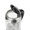 Adler AD 1247 NEW electric kettle 1.7 L 2200 W Black, Stainless steel, Transparent