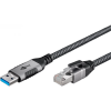 Goobay USB-A 3.0 to RJ45 Ethernet Cable, 1 m | 70299