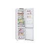 LG | Refrigerator | GBB72SWVGN | Energy efficiency class D | Free standing | Combi | Height 203 cm | No Frost system | Fridge net capacity 233 L | Freezer net capacity 107 L | Display | 35 dB | White