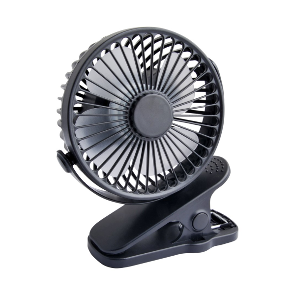Desk fan with clip 10cm USB+battery ...