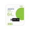 MEMORY DRIVE FLASH USB3.2 64GB/BLACK UC320-64G-RBK/BK ADATA
