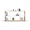 MALAX 2X4 ARTISAN/WHITE BOOKCASE