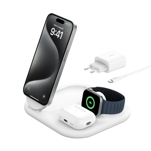 Belkin BoostCharge Headphones, Smartphone, Smartwatch White ...