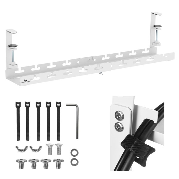 Maclean under-desk cable organizer, max. load ...
