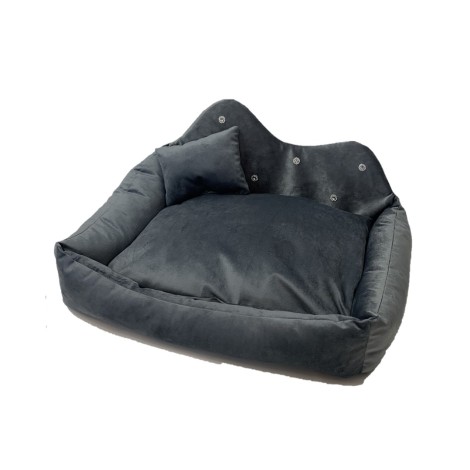 GO GIFT Prince grey XXL - pet bed - 70 x 55 x 12 cm