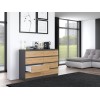 Topeshop M8 140 ANT/ART KPL chest of drawers