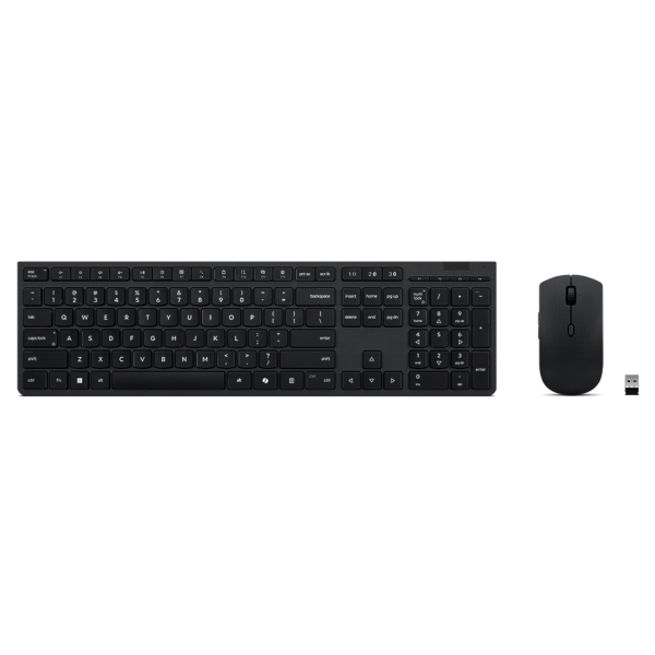 Lenovo Professional Wireless Rechargeable Combo Keyboard ...