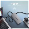 AXAGON USB-C 10Gbps DUAL 4K DISPLAY 7in1 hub | HMC-CUB83X2
