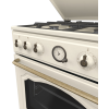 Gorenje Cooker | GKS6C71CLI | Hob type Gas | Oven type Electric | Gold | Width 60 cm | Depth 60 cm | 71 L