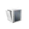 SOMI Networks | 12U, 19″ Network Wall Cabinet | 12U-60/45C | Gray | With Front Glass Doors; Assembled | Depth: 45 cm