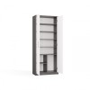 OLIV 2D CLOSED SHELVING UNIT, ANTHRACITE/WHITE SET