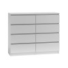 Topeshop M8 120 BIEL chest of drawers