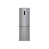 LG | Refrigerator | GBB71PZDMN | Energy efficiency class E | Free standing | Combi | Height 186 cm | No Frost system | Fridge net capacity 234 L | Freezer net capacity 107 L | Display | 36 dB | Silver