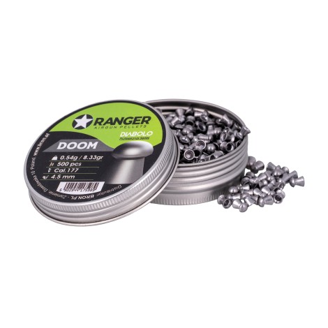Śrut 4,5 mm RANGER Diabolo Professional Doom grzybek 500 szt. 0,54 g