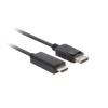 Lanberg CA-DPHD-11CC-0018-BK cable gender changer DisplayPort HDMI Black