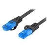 LANBERG PATCHCORD S/FTP CAT.6A 15M BLACK LSZH