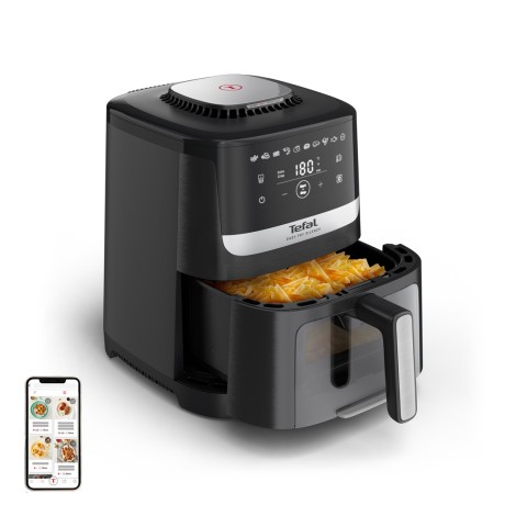Tefal Easy Fry Silence EY5568E0 fryer Single 5 L Stand-alone Hot air fryer Black, Stainless steel