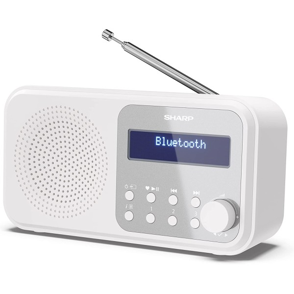 Sharp DR-P420(WH) Tokyo Portable Digital Radio, ...