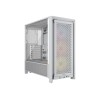 Corsair PC Case | Frame 4000D RS ARGB Modular | White | Mid-Tower | Power supply included No