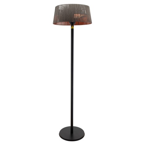TunaBone Electric Standing Patio Heater, Double clear halogen heating lamps | TB1821SH-01 | Patio heater | 2100 W | Black