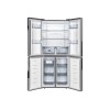 Gorenje Refrigerator | NRM8182MX | Energy efficiency class E | Free standing | Side by side | Height 181.6 cm | No Frost system | Fridge net capacity 278 L | Freezer net capacity 149 L | Display | 42 dB | Grey