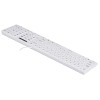 Activejet K-3066SW USB Wired Keyboard, White