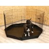 KERBL Run, large 8-piece modular playpen for dogs, cats, rabbits and rodents - 57x78 cm