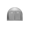 Wall-mounted canopy MAAN Mix 3 50 310 m3/h, Satin